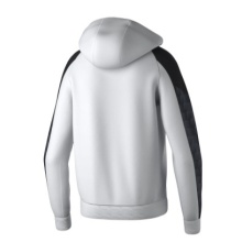 Erima Evo Star Training Jacket with Hood (high wearing comfort) white/black Kids